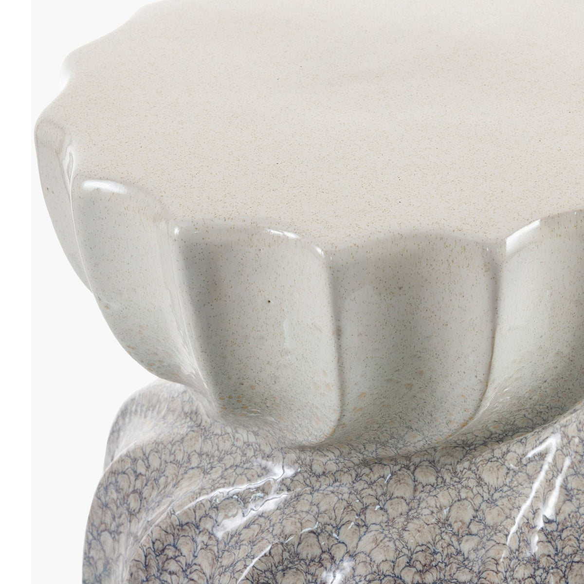 Modern European furniture - Twisted Hourglass Ceramic Garden Stool - www.oroa.com