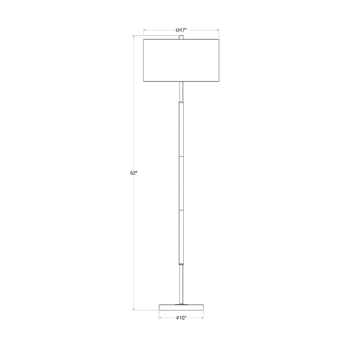 Cream Linen Pull-Switch Floor Lamp | Kuda Home Aberdeen