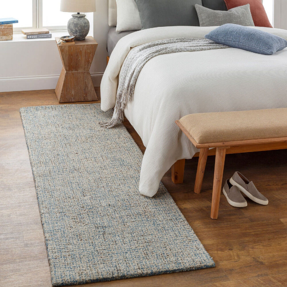 Modern furniture - Hand-Tufted Wool Table Runner - www.oroa.com
