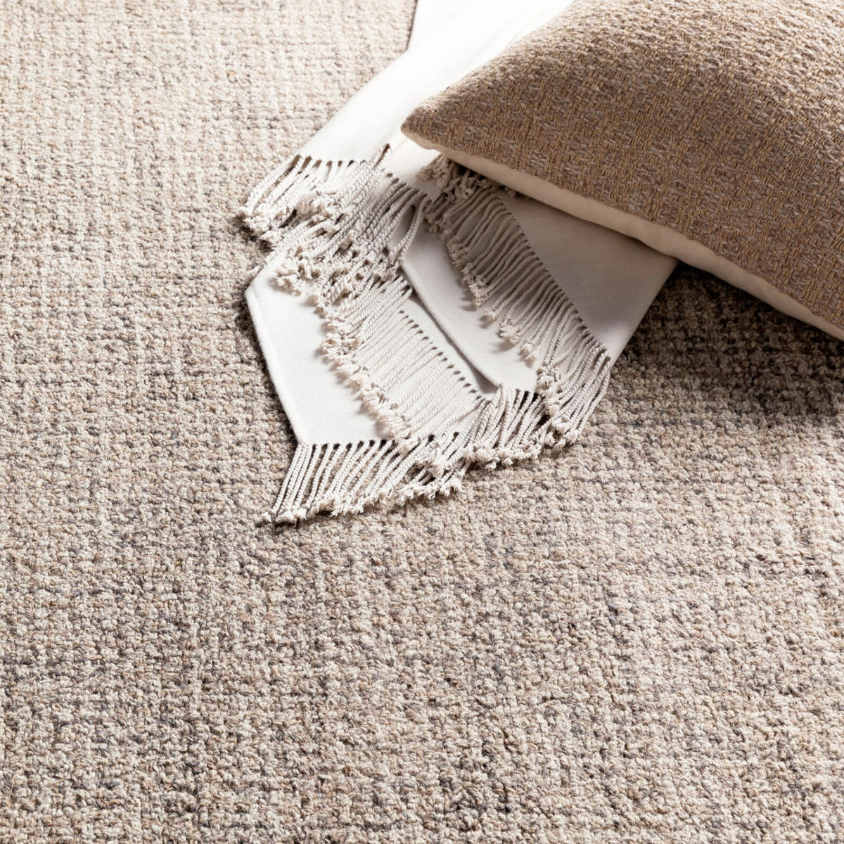 Modern European furniture - Gray Wool Round Carpet - www.oroa.com