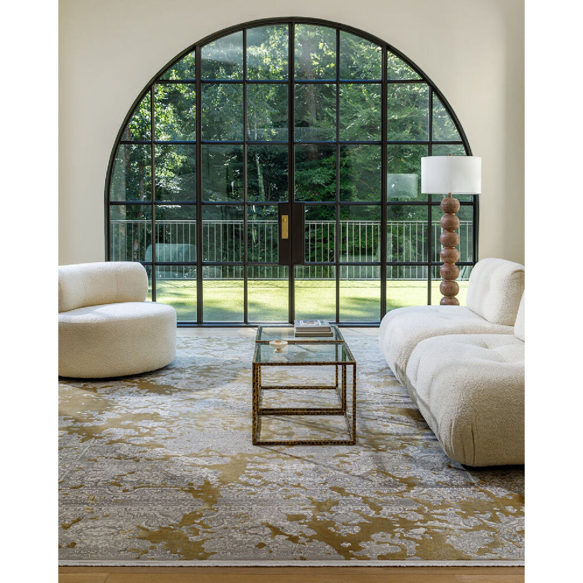 Modern European furniture - Stacked Sphere Accent Floor Lamp - www.oroa.com