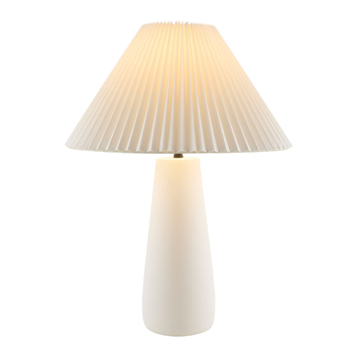 Modern European furniture - Pleated White Cotton Table Lamp - www.oroa.com