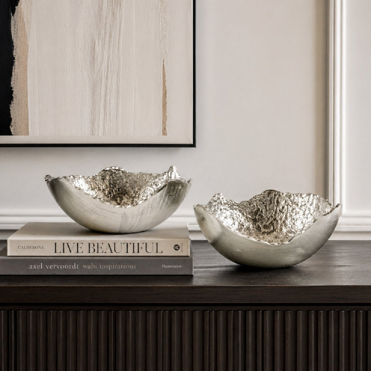 Modern European furniture - Aluminum Organic-Edge Bowls (2) - www.oroa.com