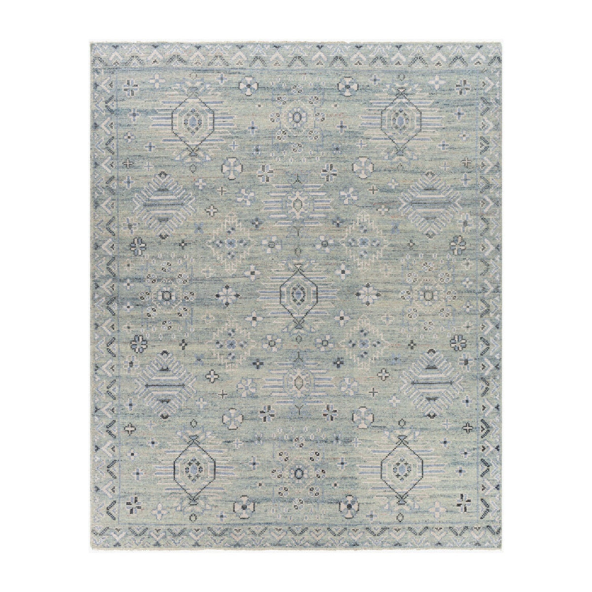 Modern furniture - Patterned Wool Viscose Carpet - www.oroa.com