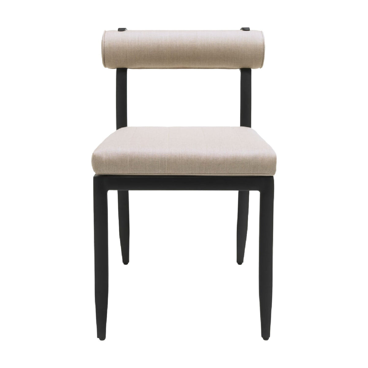 Modern European furniture - Black Aluminum Outdoor Dining Chairs (2) - www.oroa.com