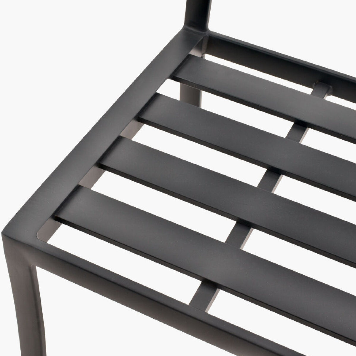Modern European furniture - Black Aluminum Outdoor Dining Chairs (2) - www.oroa.com