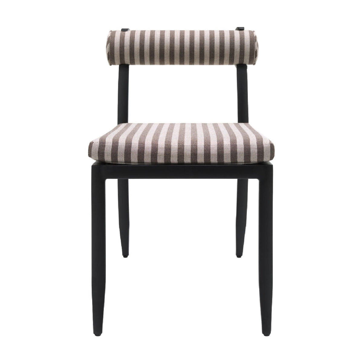 Modern European furniture - Black Aluminum Outdoor Dining Chairs (2) - www.oroa.com