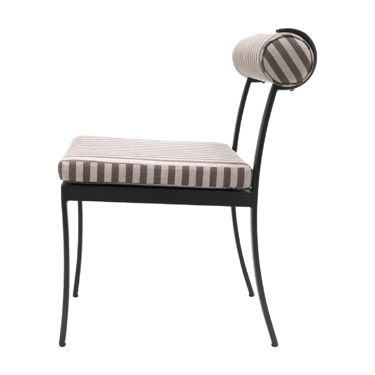 Modern European furniture - Black Aluminum Outdoor Dining Chairs (2) - www.oroa.com