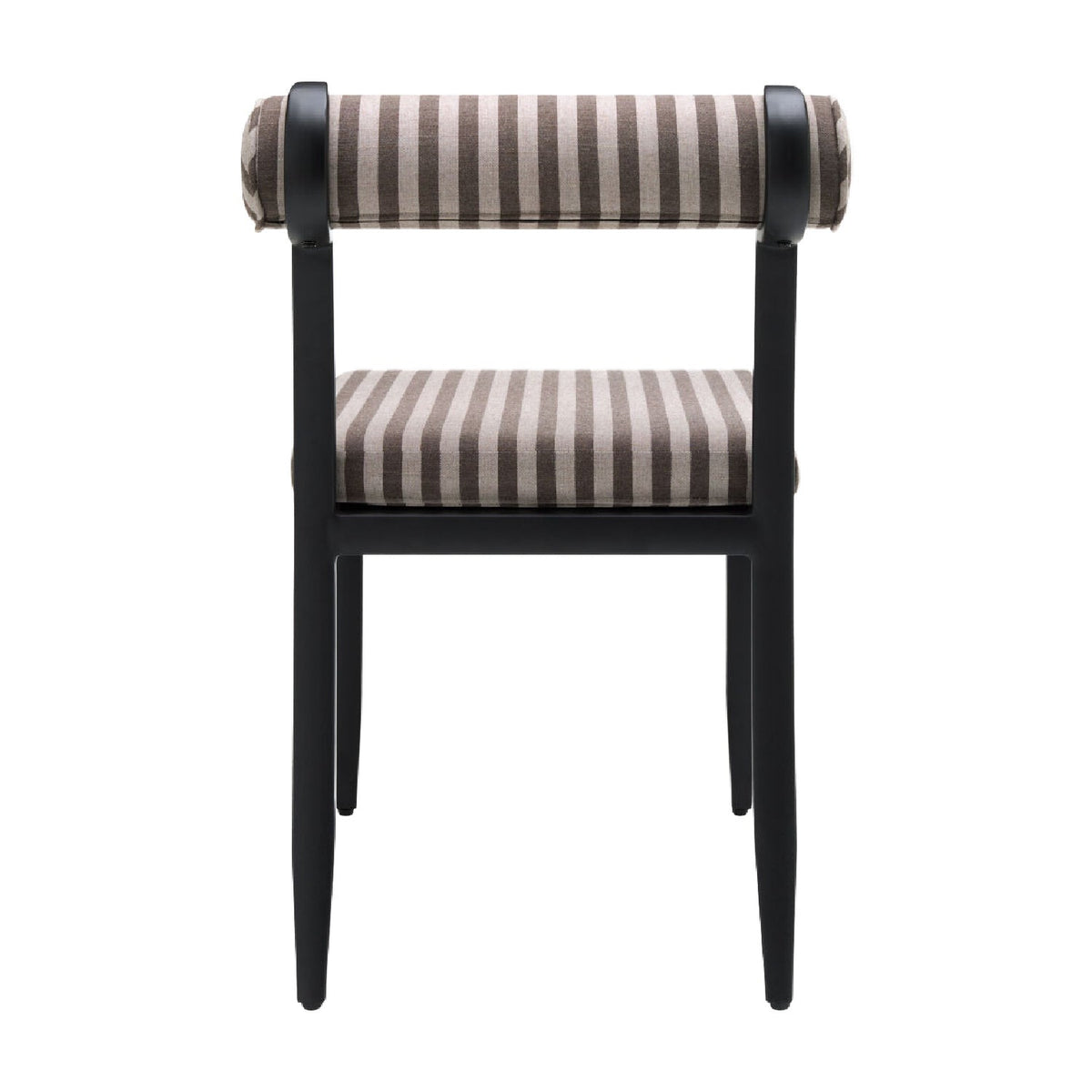Modern European furniture - Black Aluminum Outdoor Dining Chairs (2) - www.oroa.com