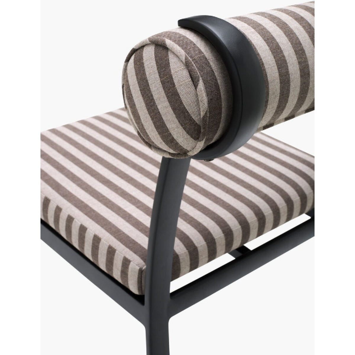 Modern European furniture - Black Aluminum Outdoor Dining Chairs (2) - www.oroa.com