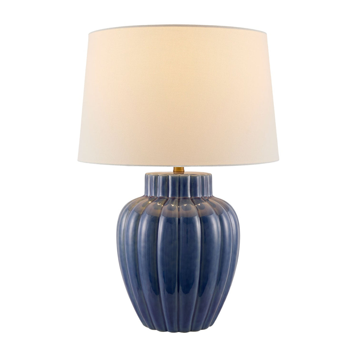 Modern European furniture - Blue Ceramic Accent Table Lamp - www.oroa.com