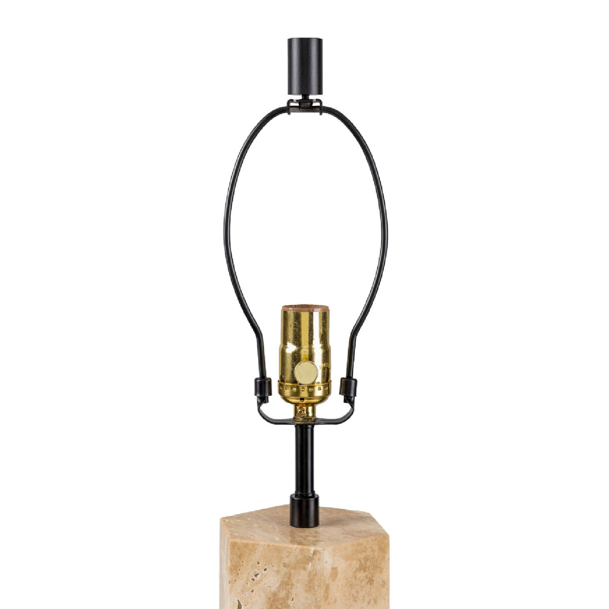Modern European furniture - Travertine Cream Linen Table Lamp - www.oroa.com
