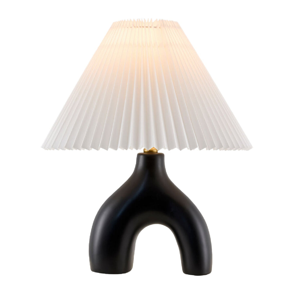 Modern European furniture - Ceramic White Linen Table Lamp - www.oroa.com