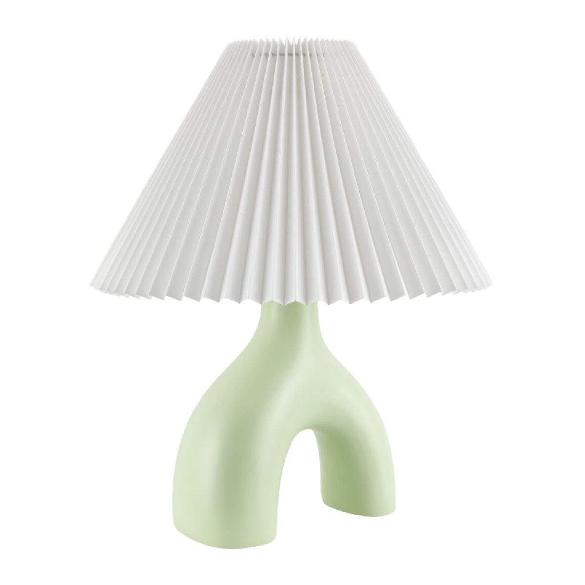 Modern European furniture - Ceramic White Linen Table Lamp - www.oroa.com