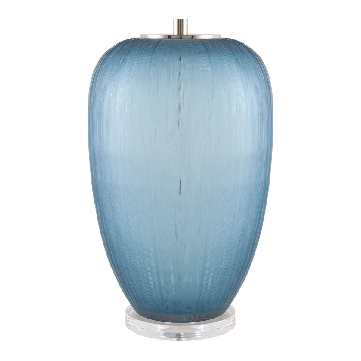 Modern European furniture - Blue Glass Accent Table Lamp - www.oroa.com