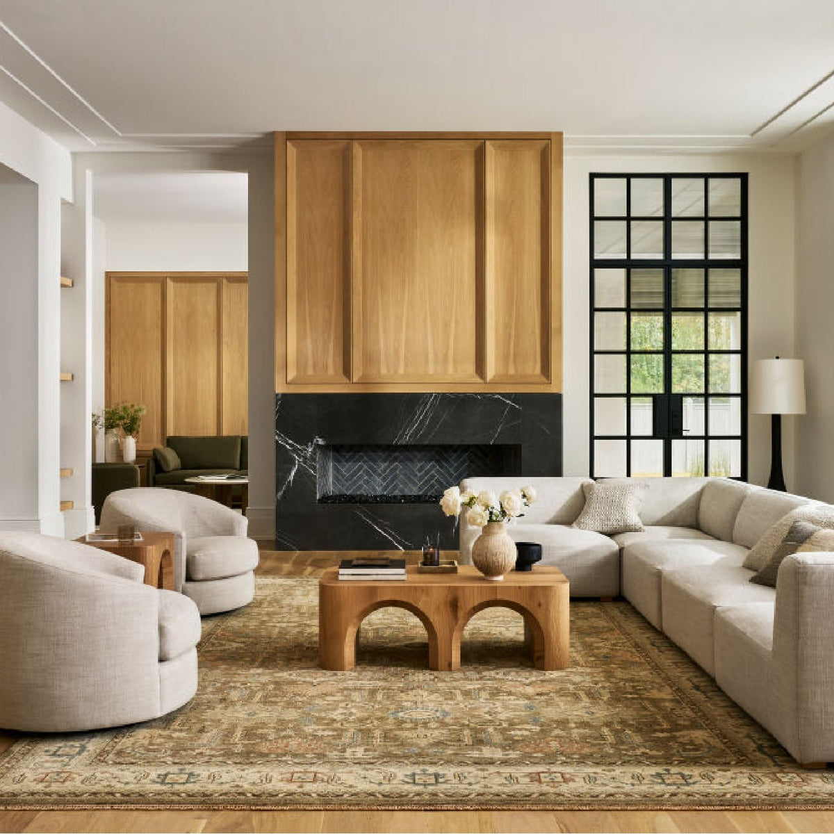 Modern furniture - Patterned Wool Fringe Carpet - www.oroa.com
