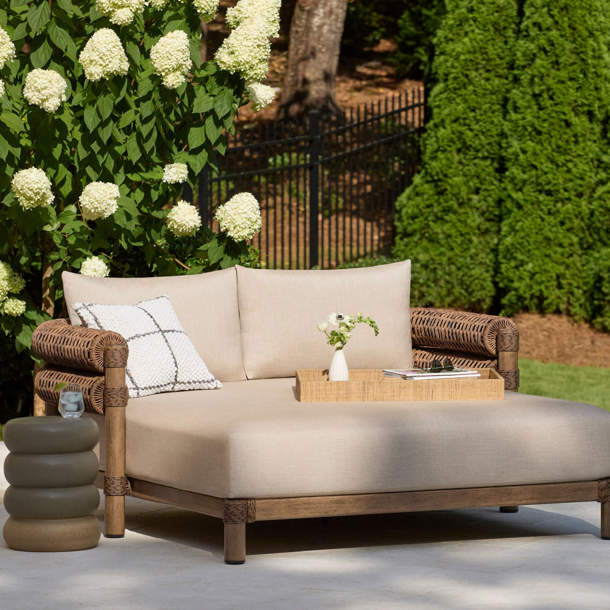Modern European furniture - Layered Ceramic Garden Stool - www.oroa.com