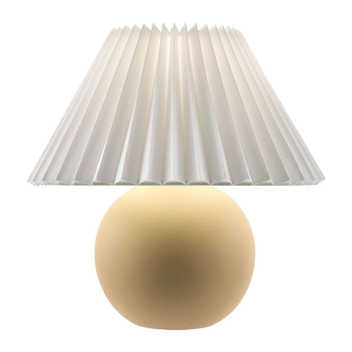 Modern European furniture - Pleated Linen Ceramic Table Lamp - www.oroa.com