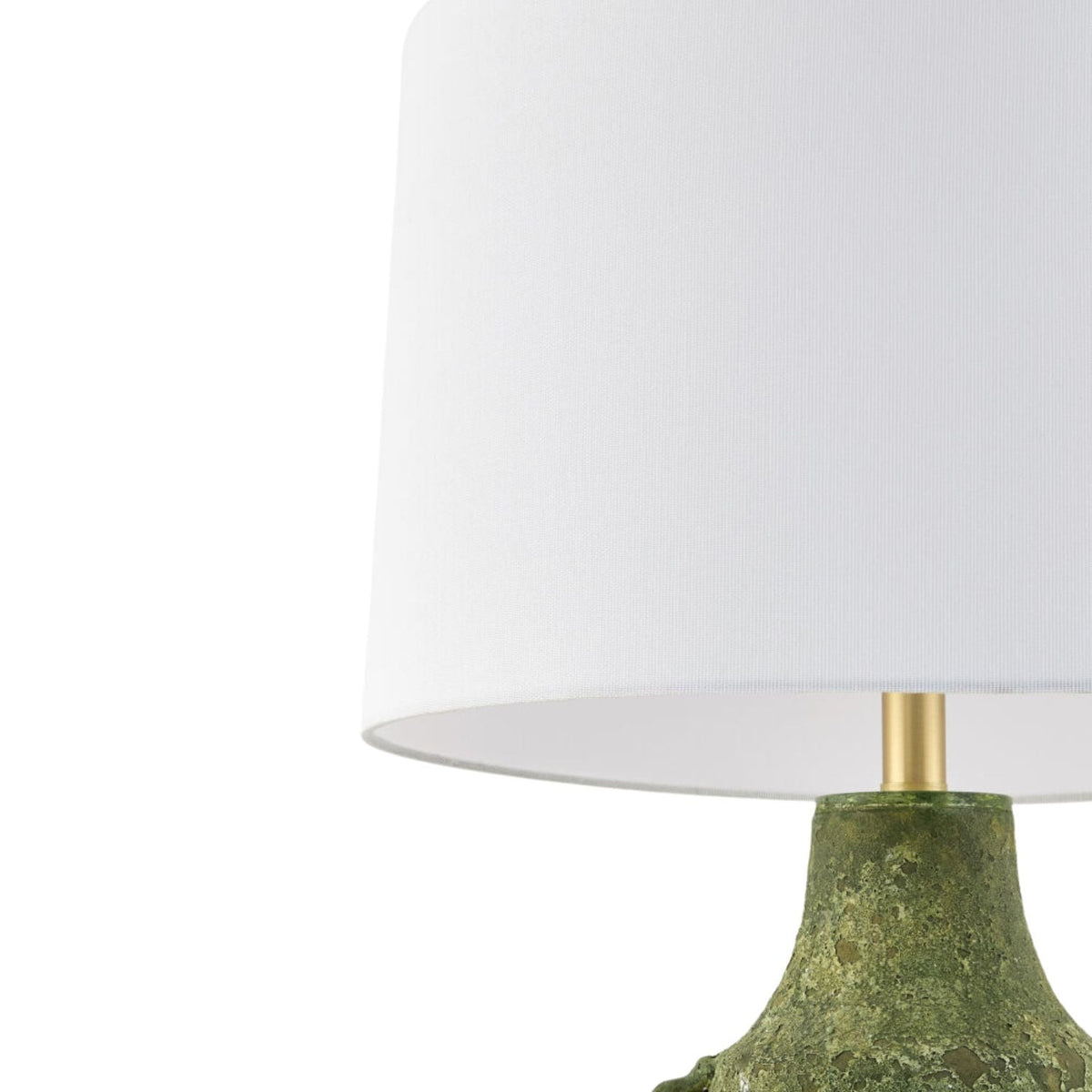 Modern European furniture - Rustic Green Ceramic Table Lamp - www.oroa.com