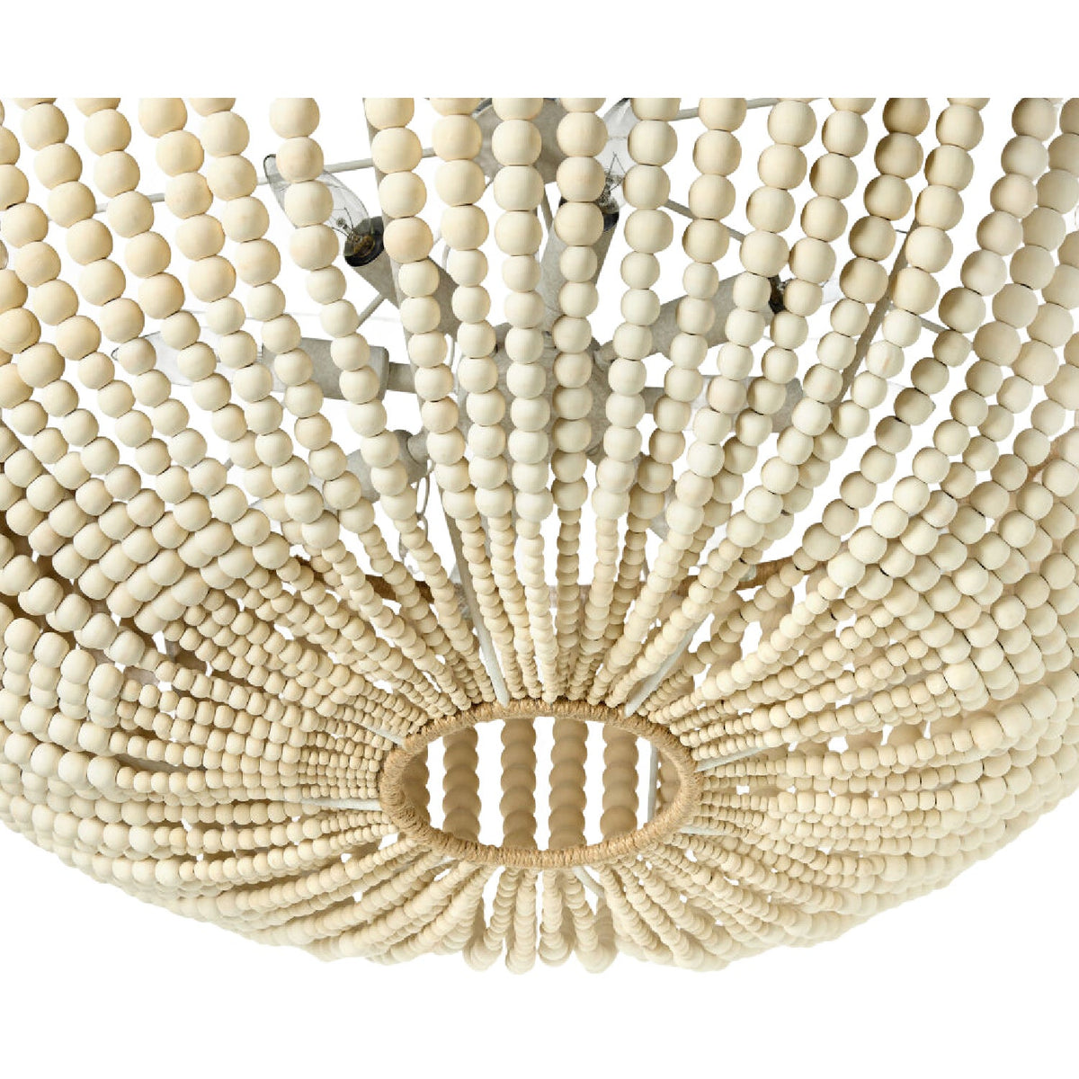 Modern European furniture - Cream Beaded Pendant Lamp - www.oroa.com