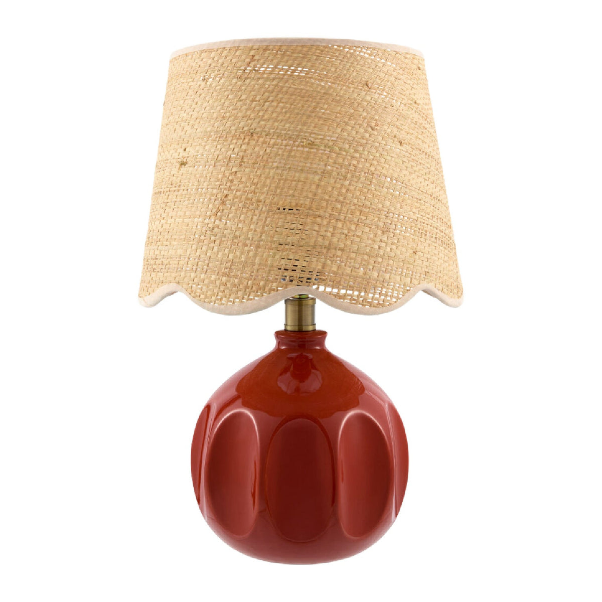 Modern European furniture - Wavy Rattan Accent Table Lamp - www.oroa.com
