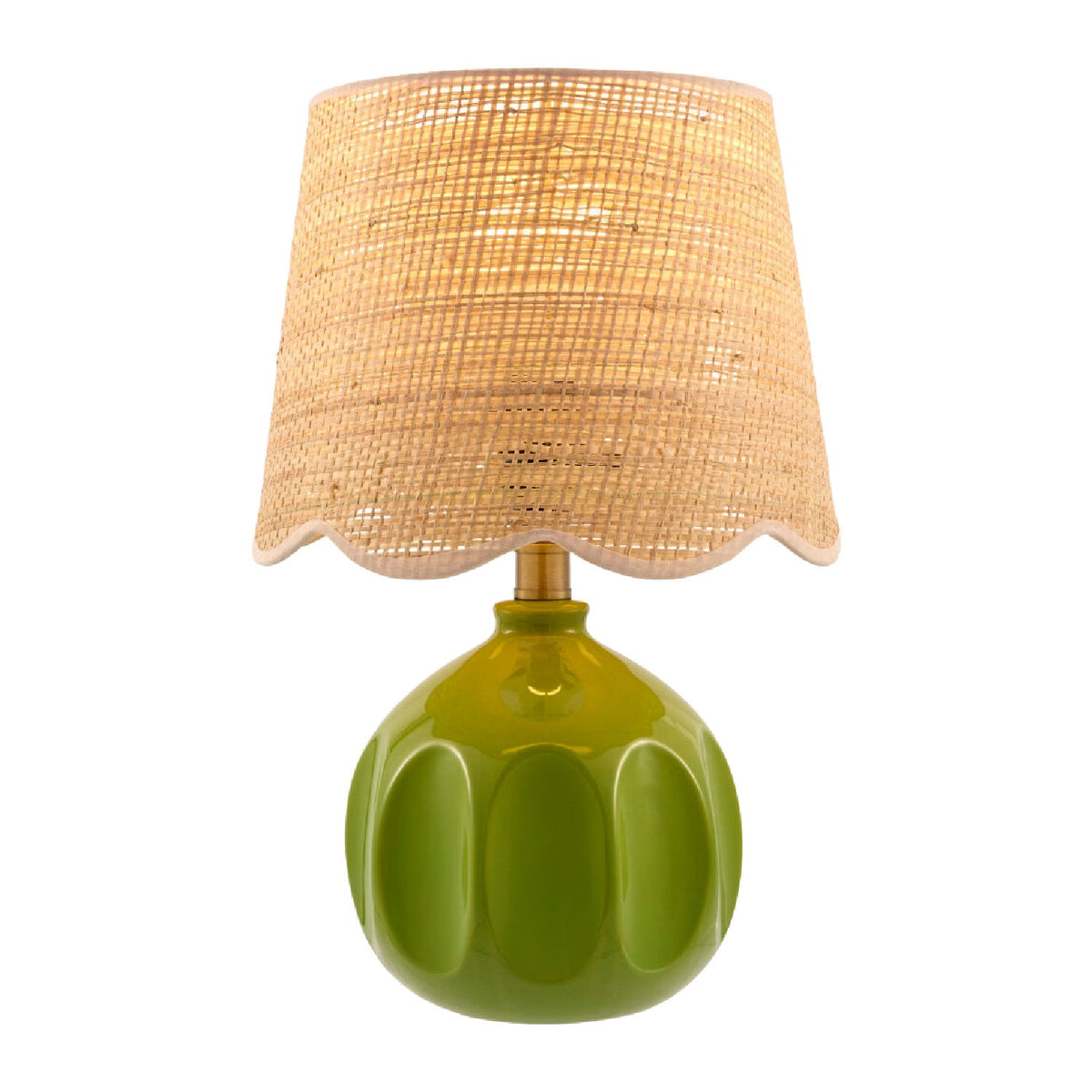 Modern European furniture - Wavy Rattan Accent Table Lamp - www.oroa.com