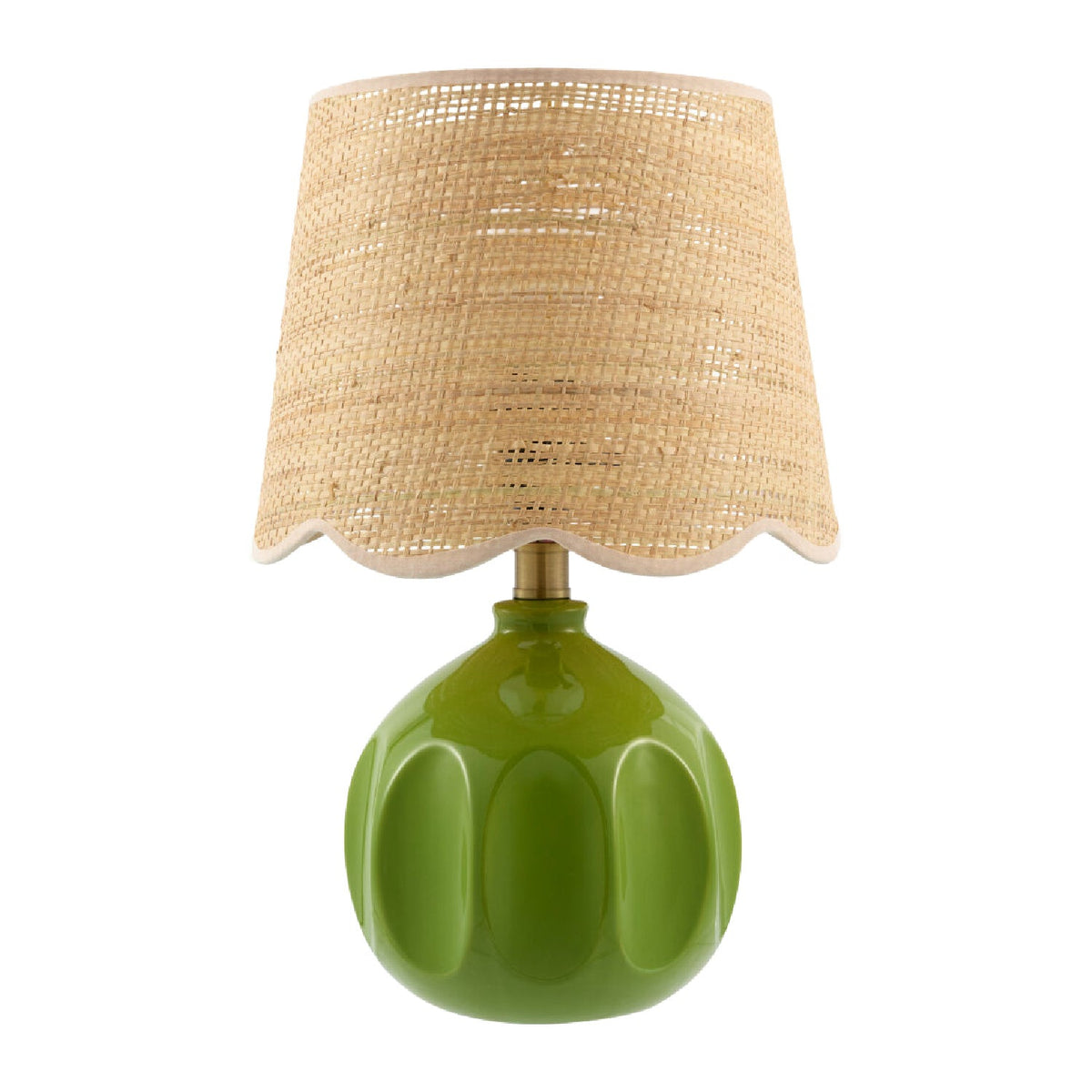 Modern European furniture - Wavy Rattan Accent Table Lamp - www.oroa.com