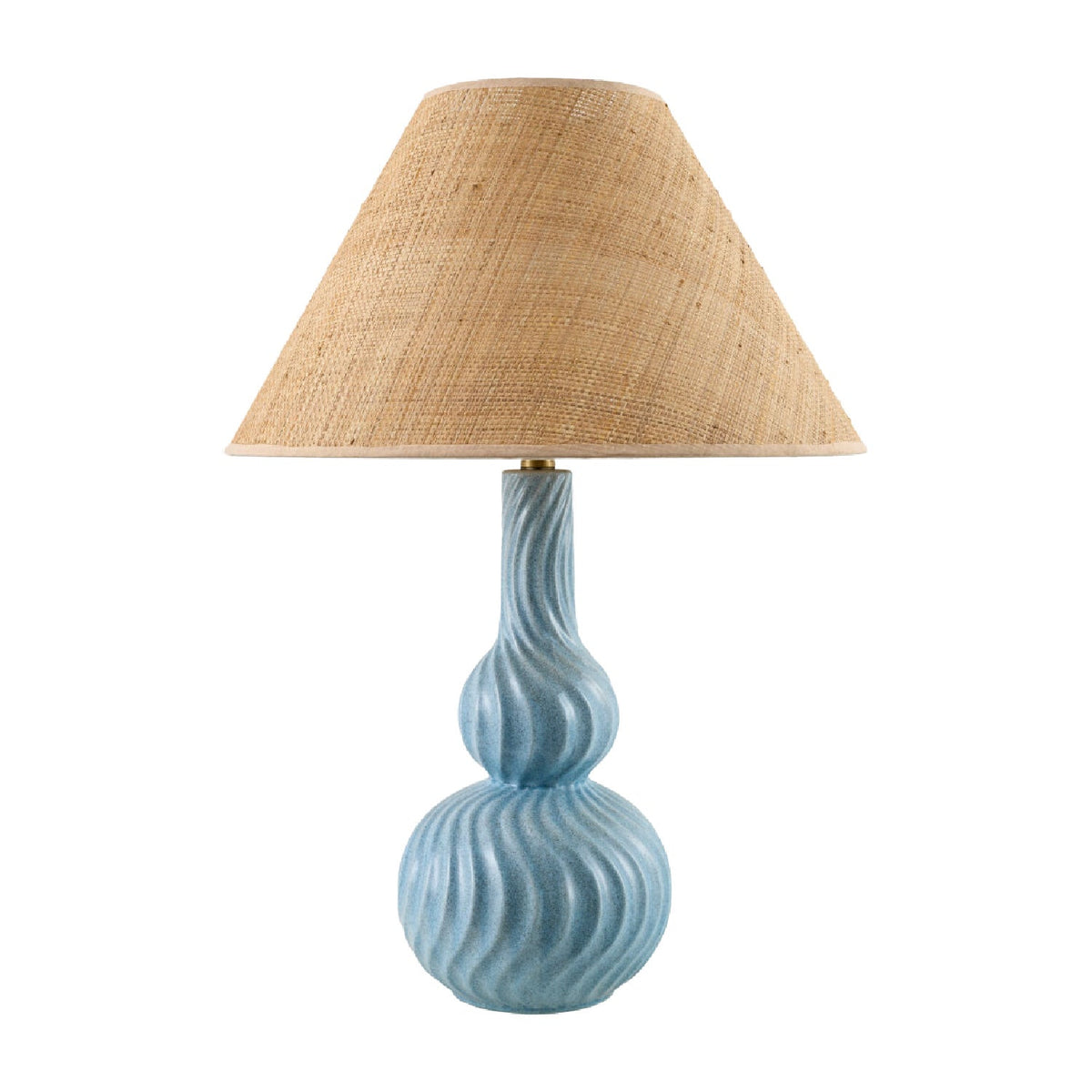 Blue Ceramic Accent Table Lamp | Kuda Home Baska