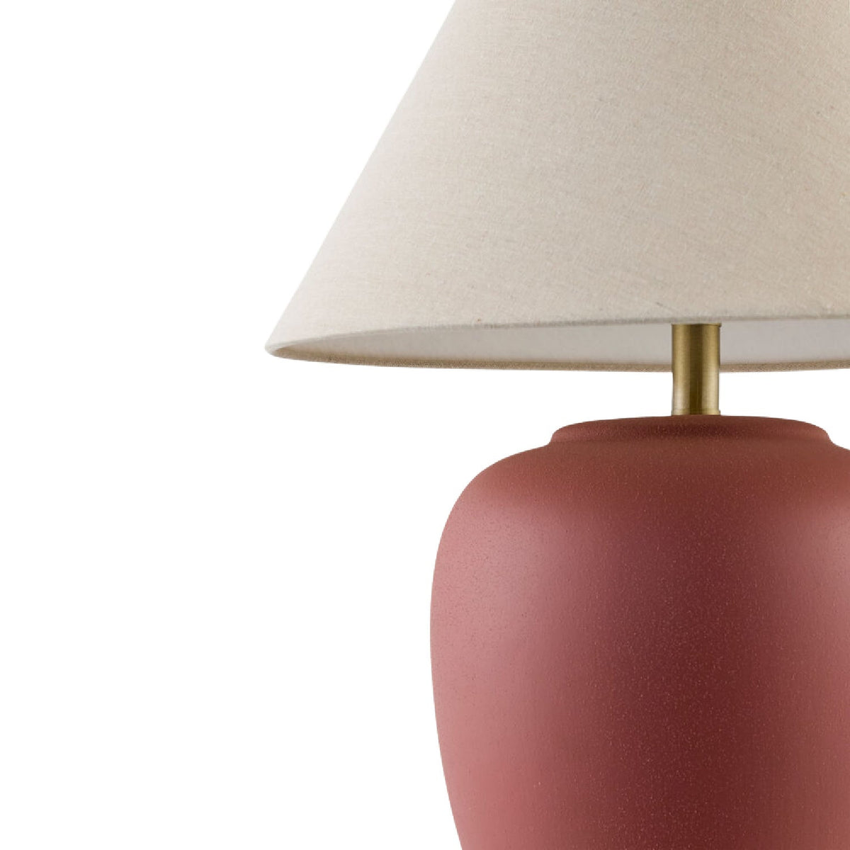 Modern European furniture - Ceramic Beige Linen Table Lamp - www.oroa.com