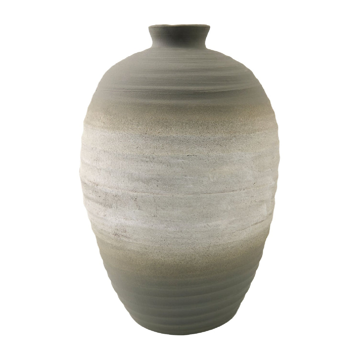 Modern furniture - Gray Glazed Ceramic Vase - www.oroa.com