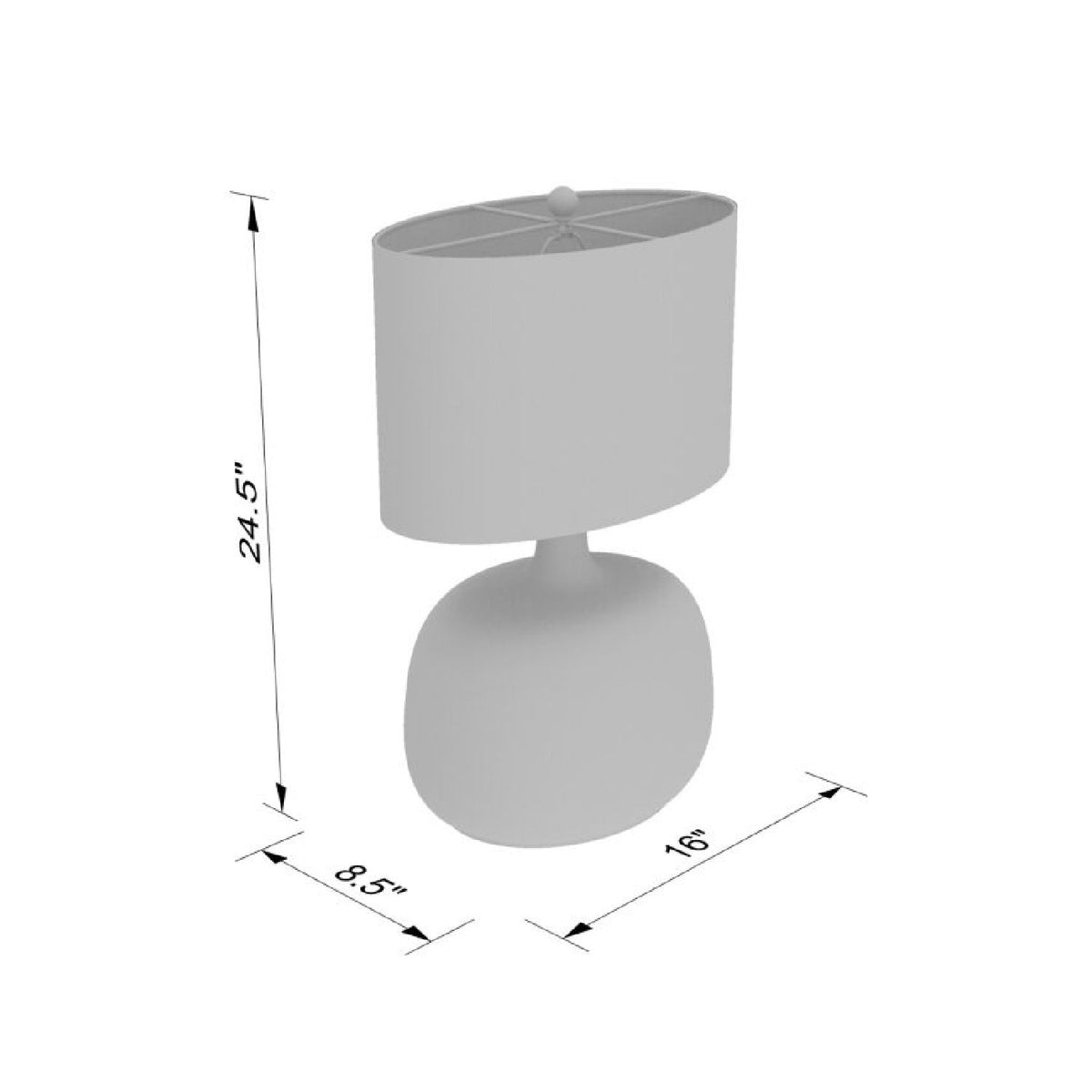 Modern European furniture - Clear Glass Table Lamp - www.oroa.com