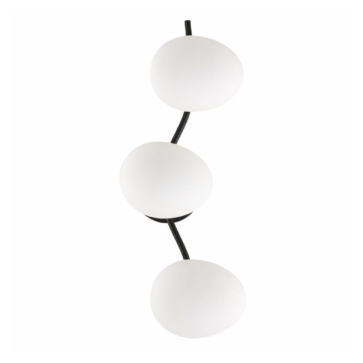 Modern European furniture - 3-Light White Glass Wall Lamp - www.oroa.com