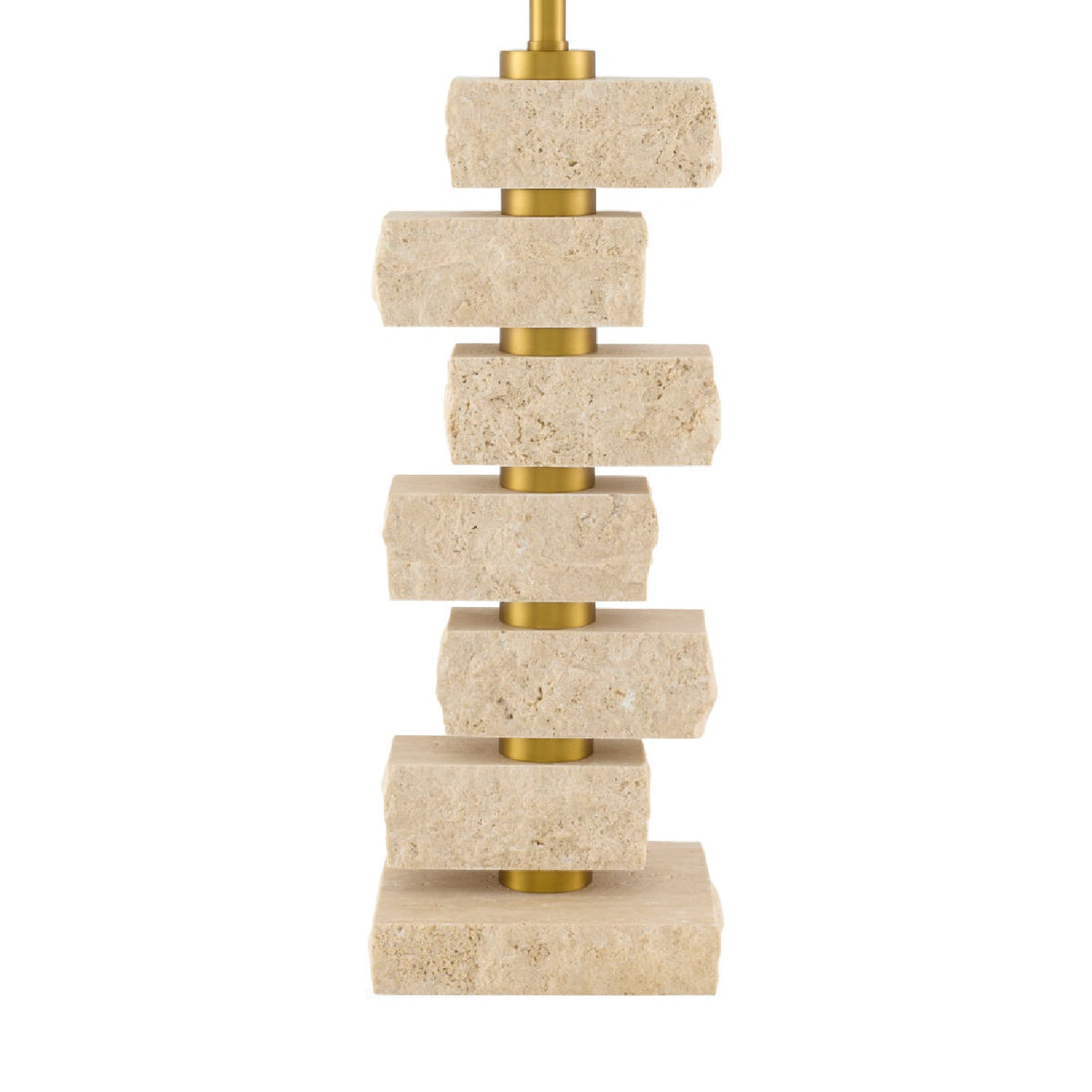 Modern European furniture - Organic Marble Stacked Table Lamp - www.oroa.com