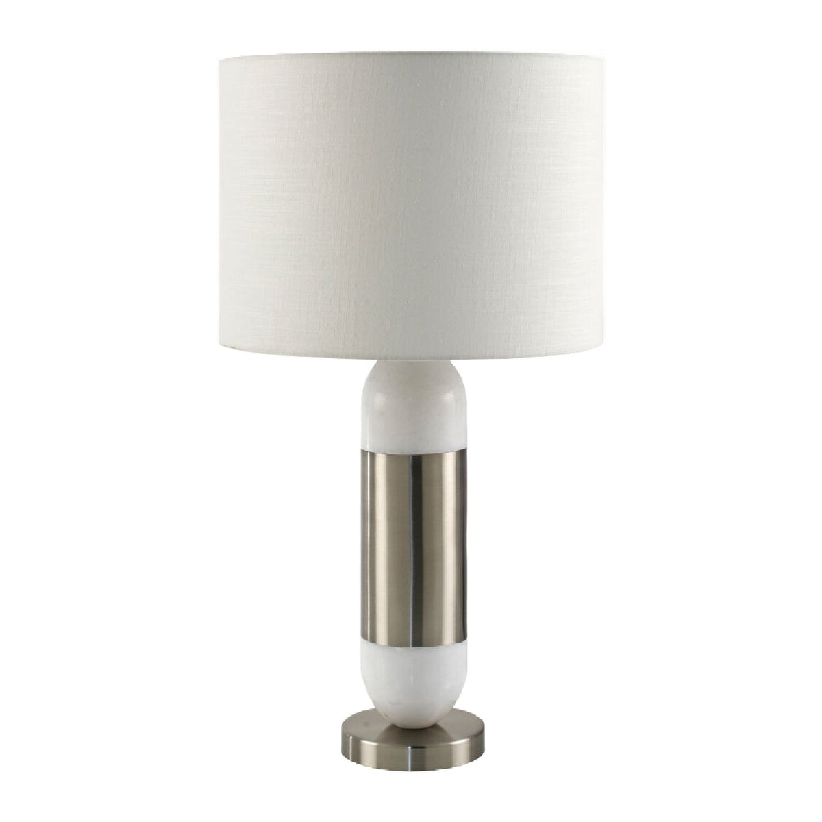 Modern European furniture - Silver Wrapped Marble Table Lamp - www.oroa.com