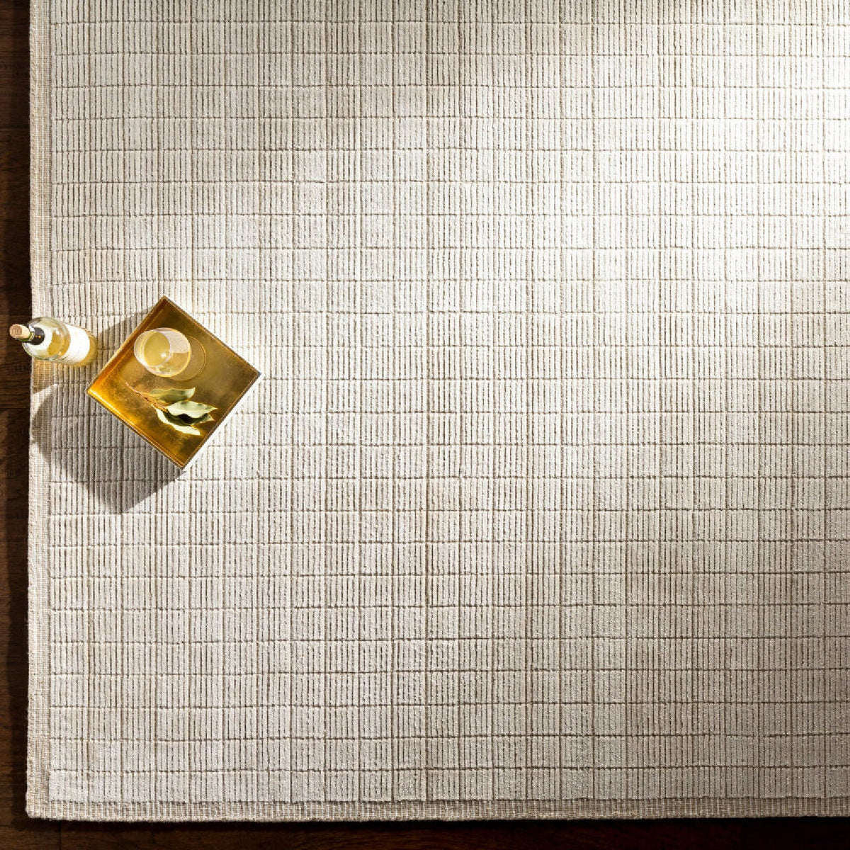 Modern furniture - Hand-Loomed Square Pattern Carpet - www.oroa.com