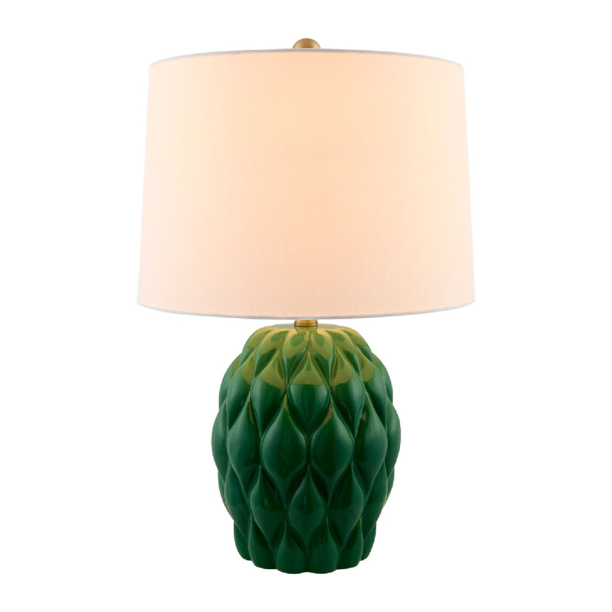 Modern European furniture - Reliefed Ceramic Accent Table Lamp - www.oroa.com