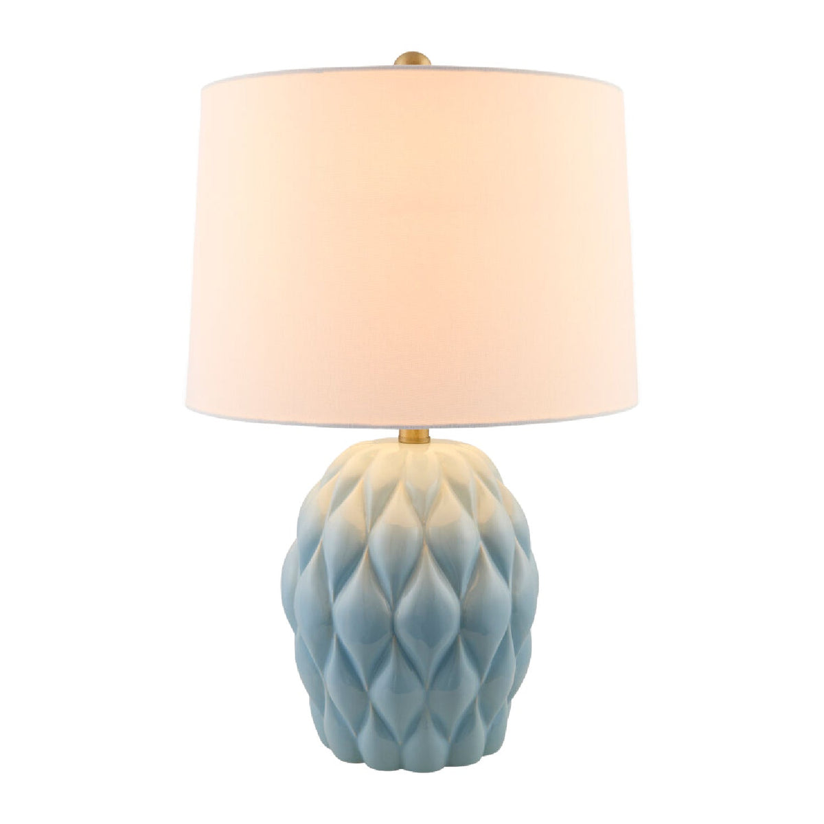 Modern European furniture - Reliefed Ceramic Accent Table Lamp - www.oroa.com
