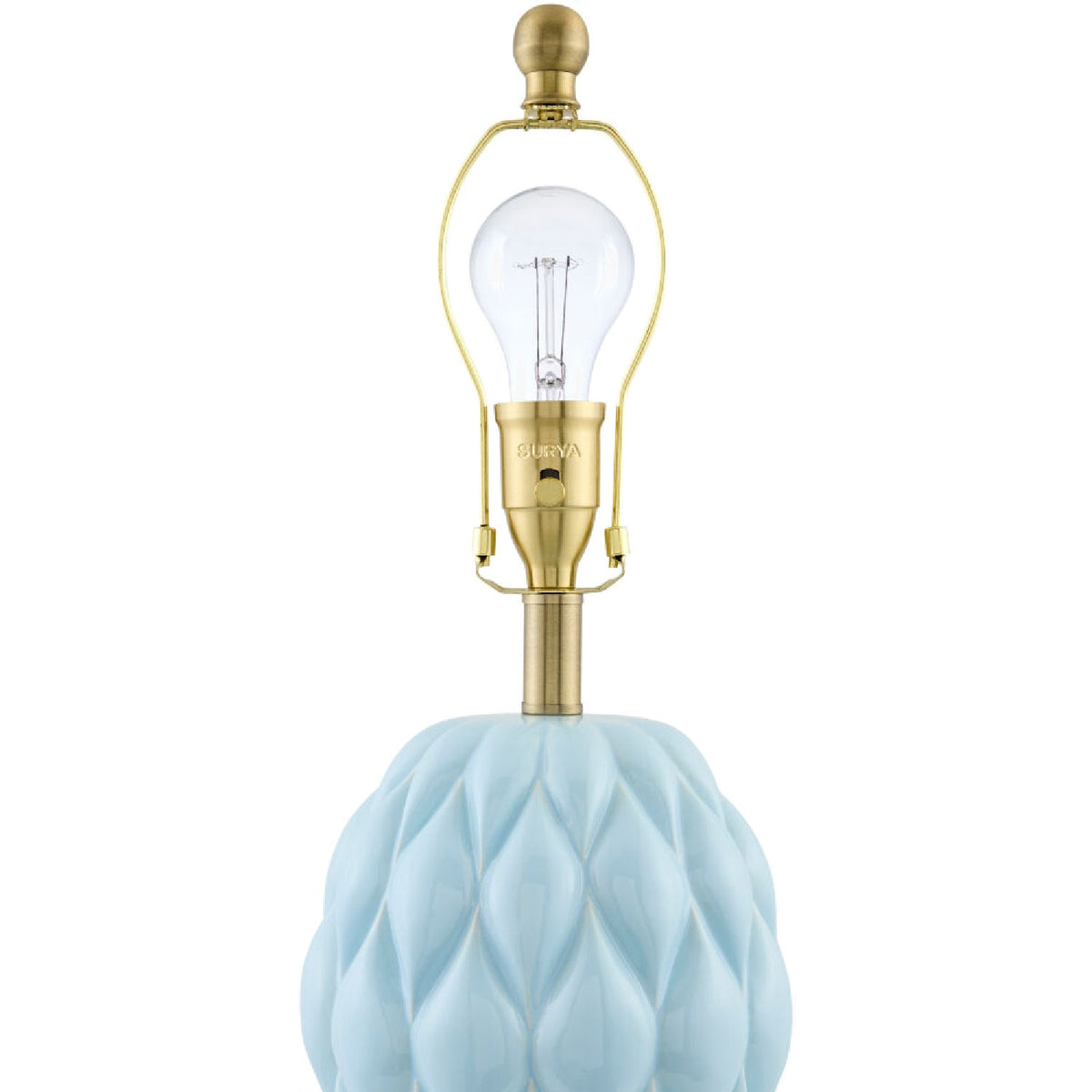 Modern European furniture - Reliefed Ceramic Accent Table Lamp - www.oroa.com