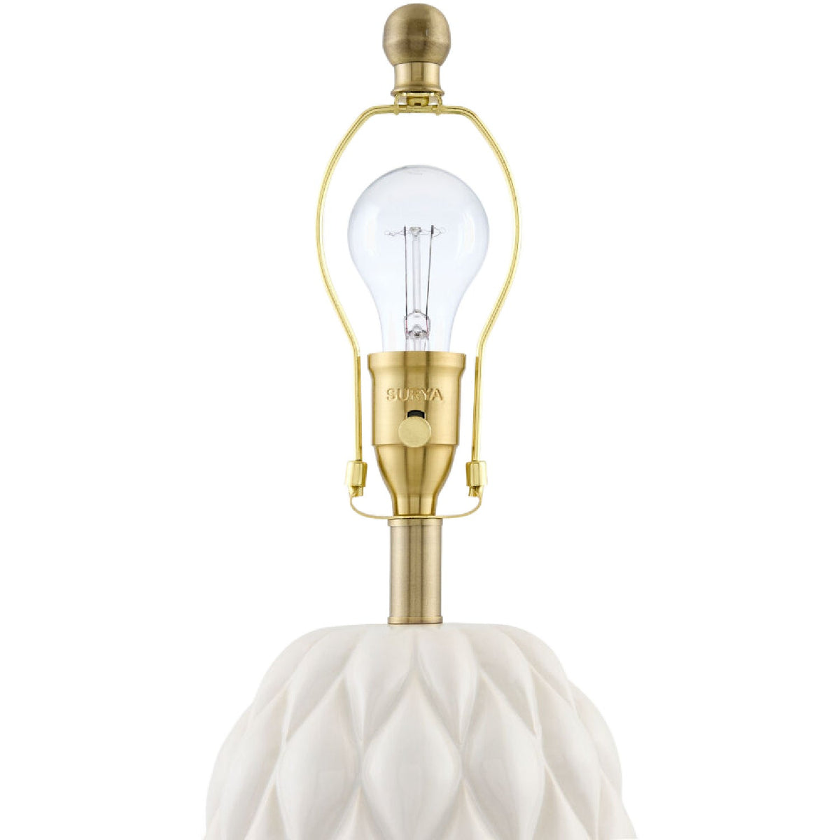 Modern European furniture - Reliefed Ceramic Accent Table Lamp - www.oroa.com