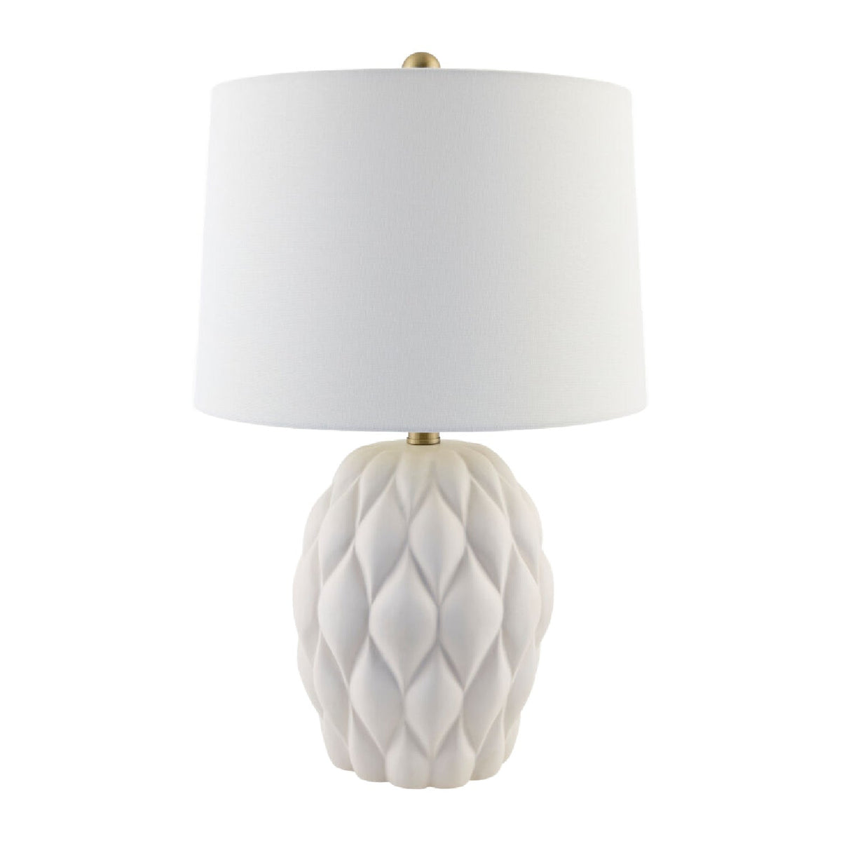 Modern European furniture - Reliefed Ceramic Accent Table Lamp - www.oroa.com
