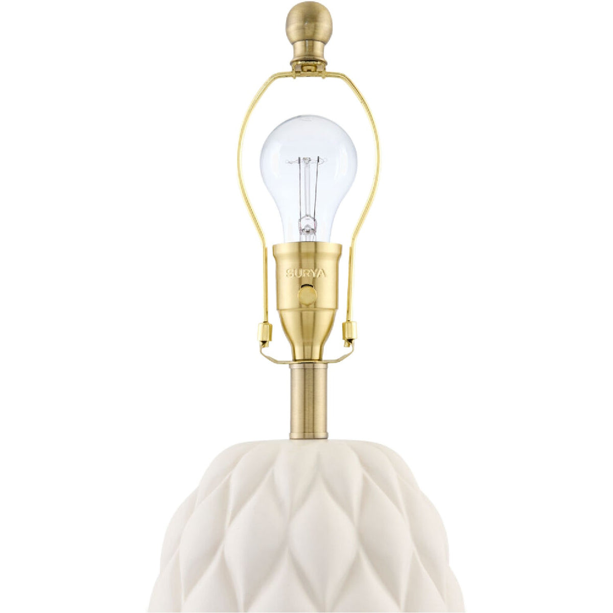 Modern European furniture - Reliefed Ceramic Accent Table Lamp - www.oroa.com