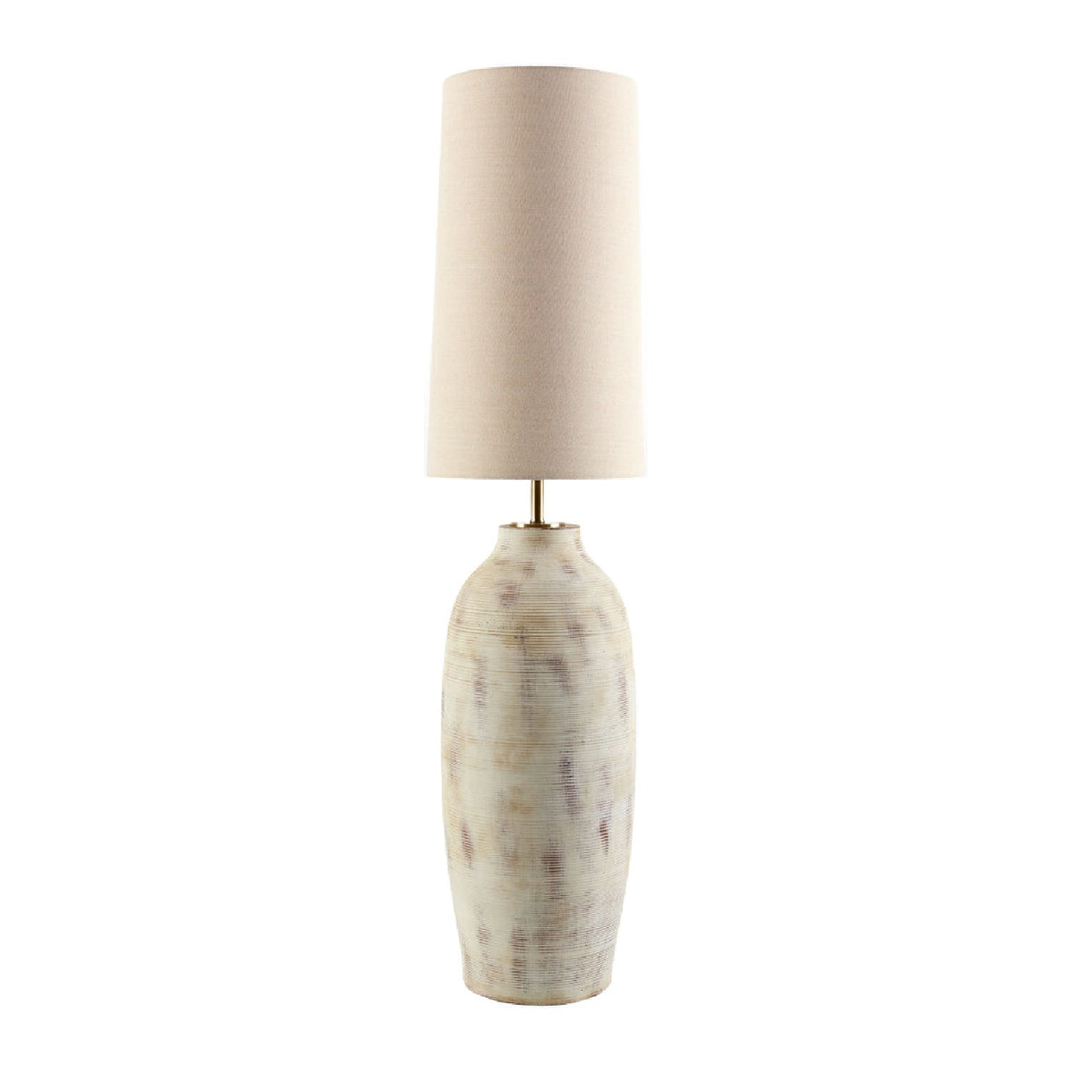 Modern European furniture - Painted Cream Cement Floor Lamp - www.oroa.com