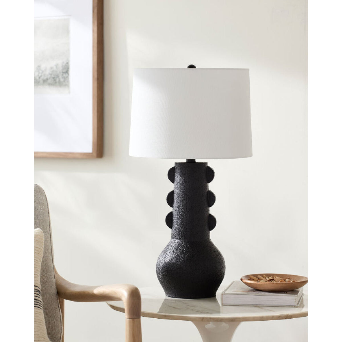 Modern European furniture - Painted Base Table Lamp - www.oroa.com