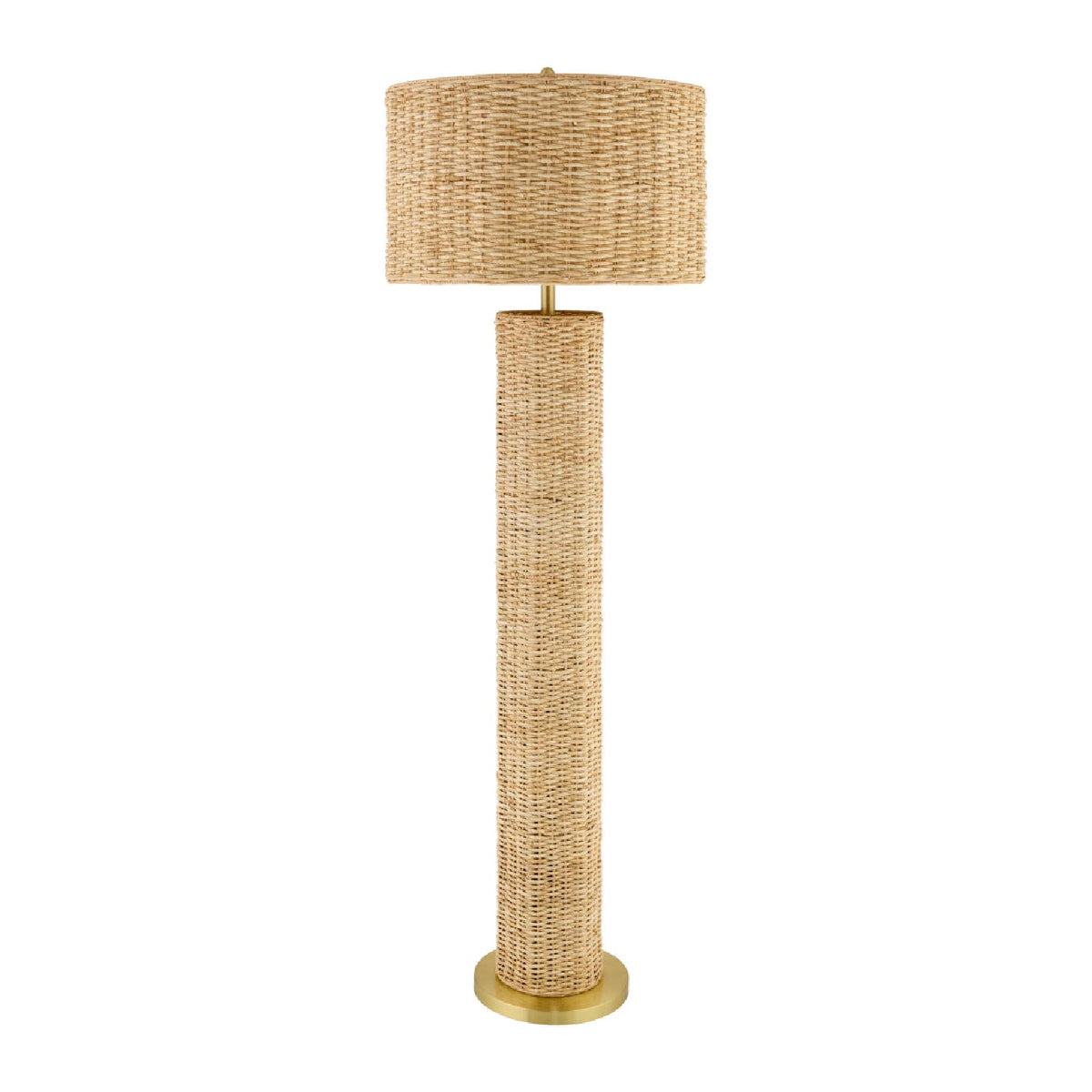Modern European furniture - Woven Rattan Accent Floor Lamp - www.oroa.com