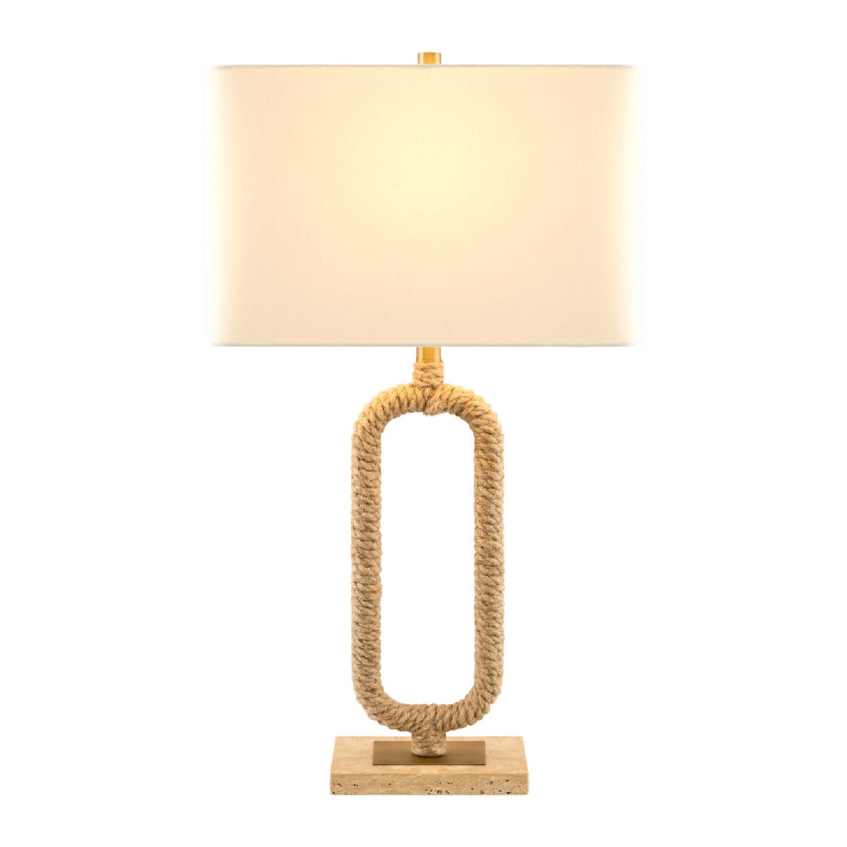 Modern European furniture - Natural Hemp Wrapped Table Lamp - www.oroa.com