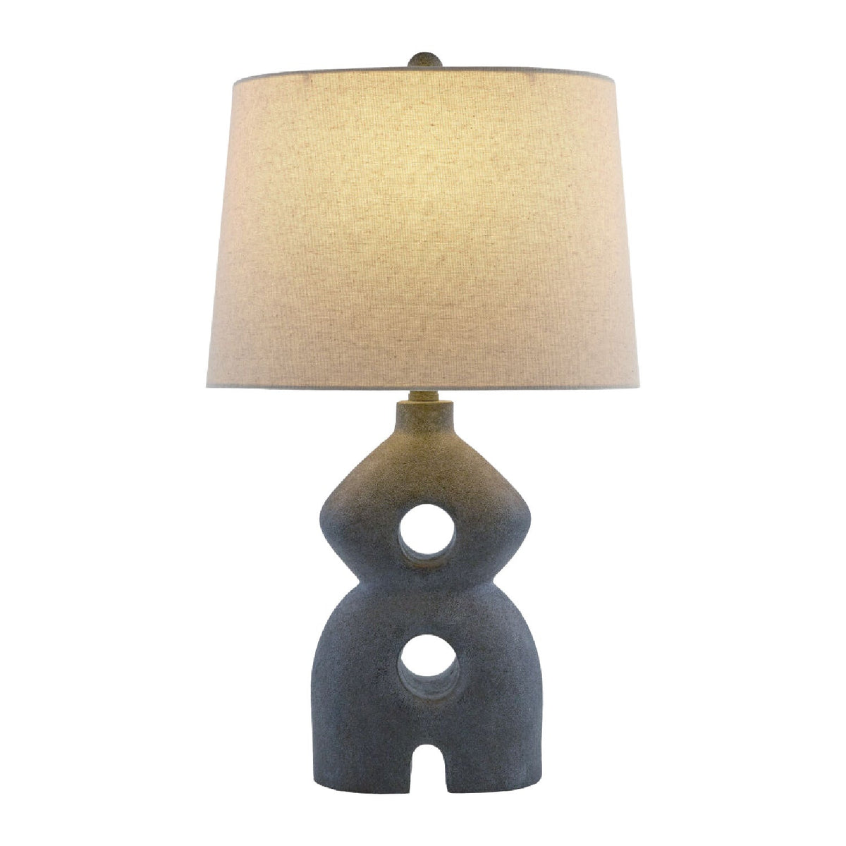Modern European furniture - Black Sculptured Base Table Lamp - www.oroa.com