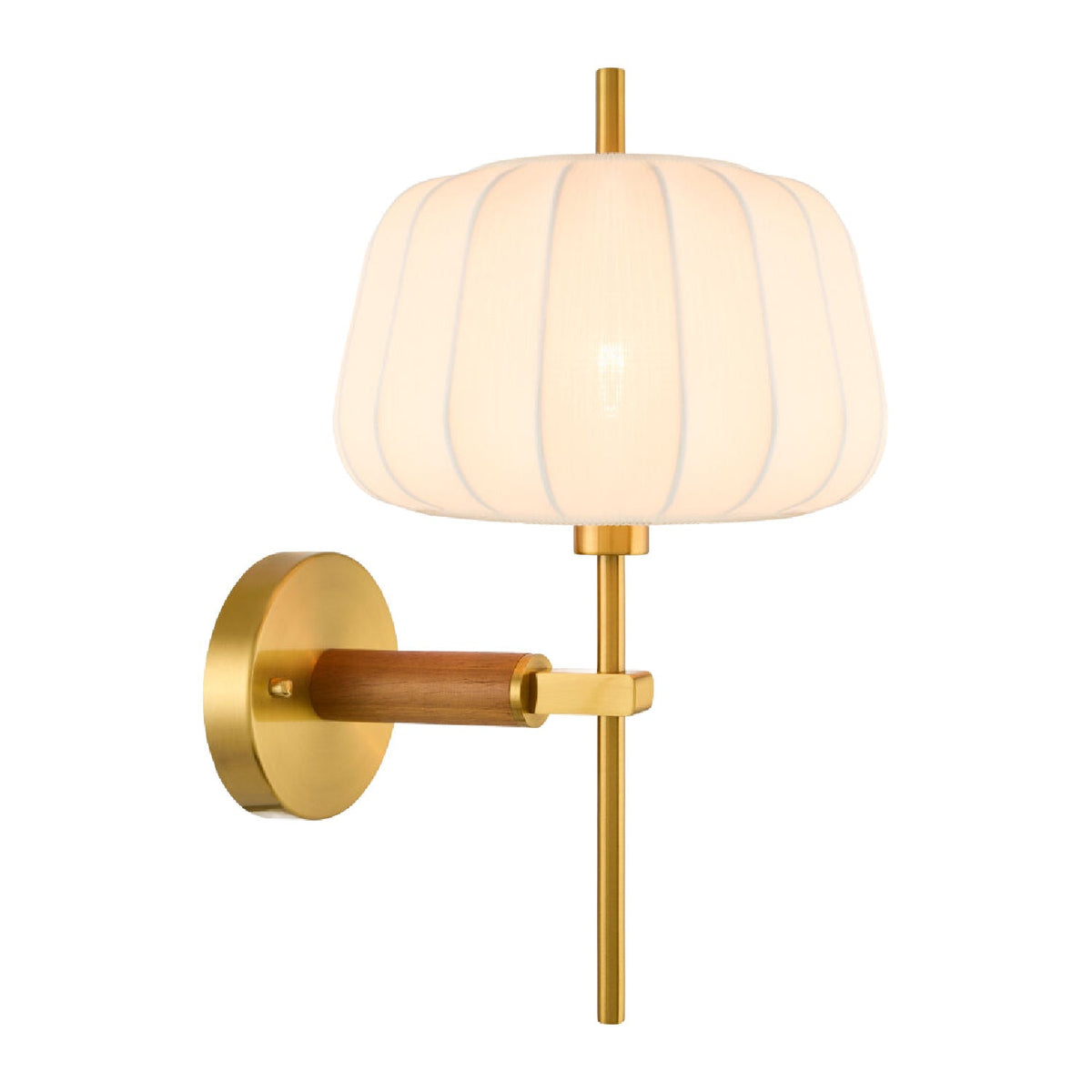 Modern European furniture - White Cotton Accent Wall Lamp - www.oroa.com