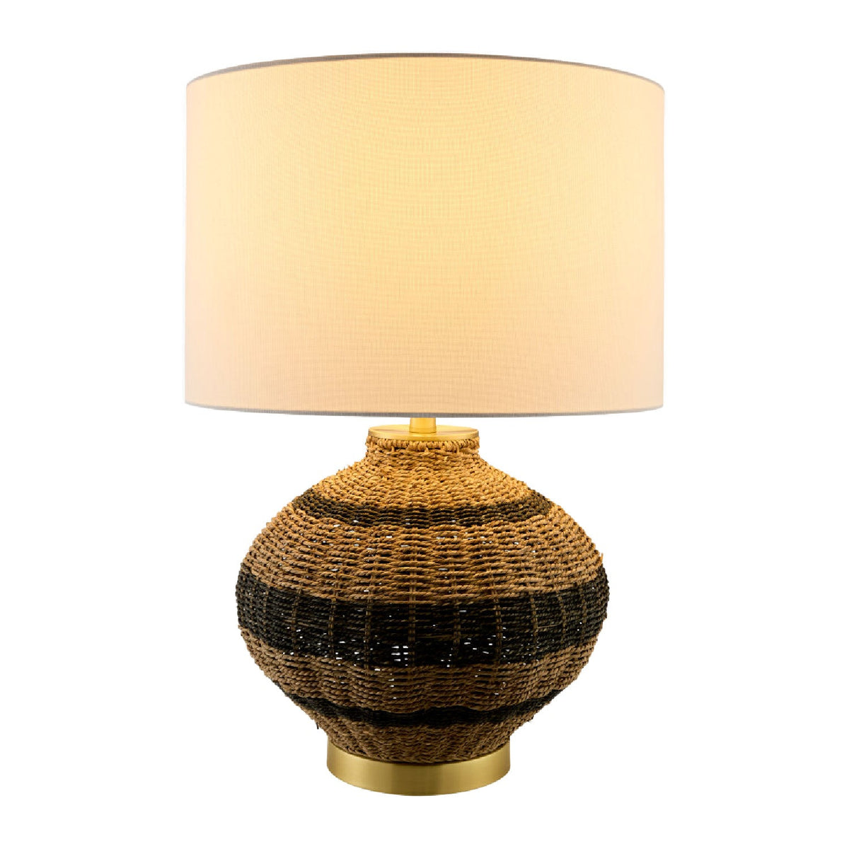 Modern European furniture - Natural Rattan Base Table Lamp - www.oroa.com