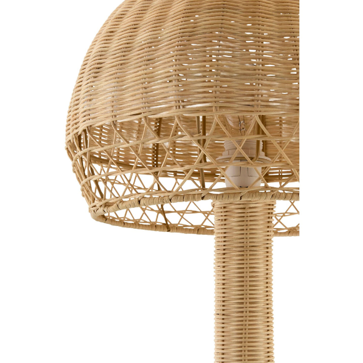 Modern European furniture - Dome Natural Rattan Table Lamp - www.oroa.com