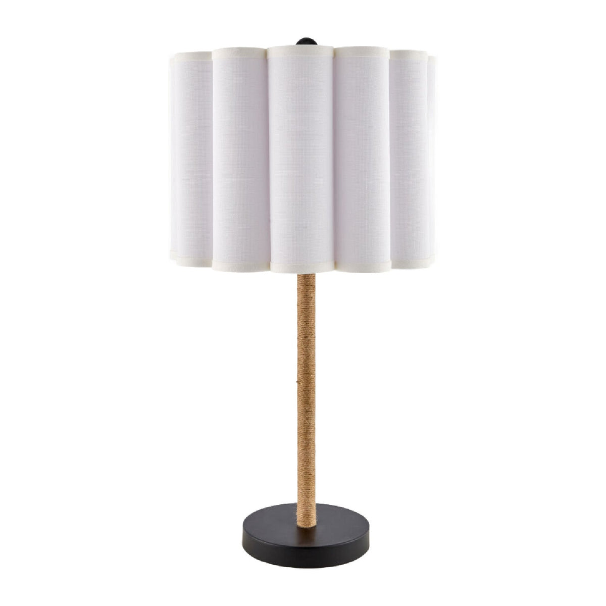 Modern European furniture - Cream Linen Pleated Table Lamp - www.oroa.com